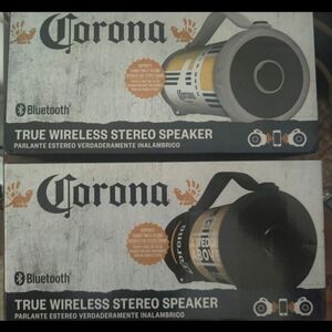 Corona Bluetooth Speaker in Black and Gold